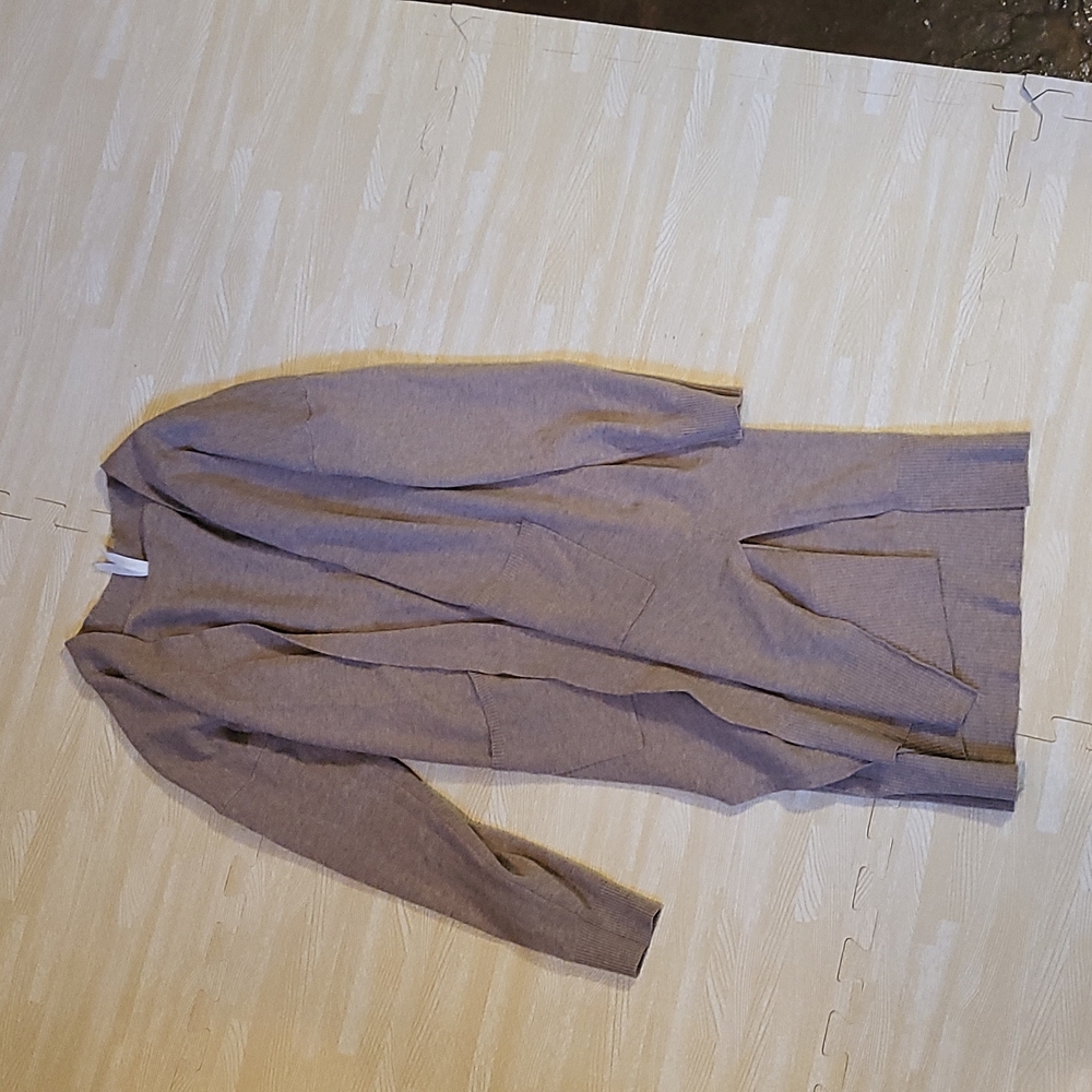 Long duster sweater size xs